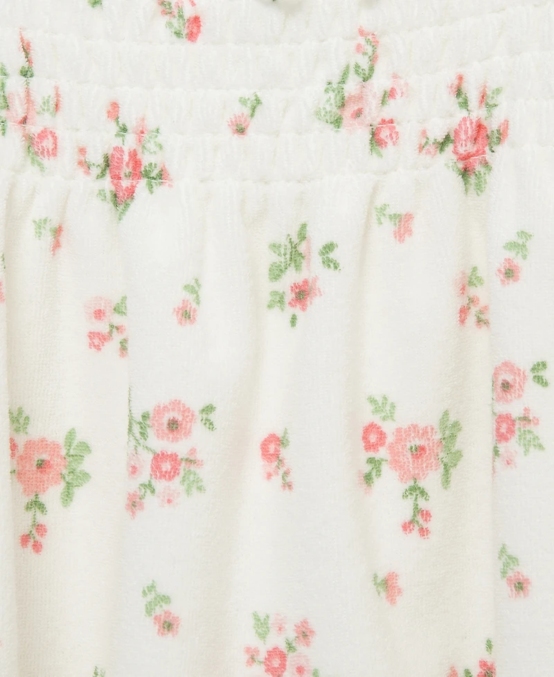 Little Me Baby Girls' Embroidered Romper and Hat, 2-Piece Set