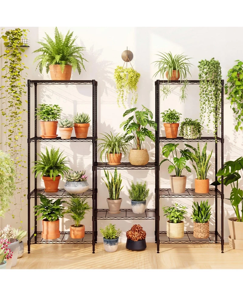 Gouun 5-Tier Heavy Duty Metal Storage Shelving Unit with V-Shaped Wire Rack, 750 Lbs Capacity