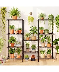 Gouun 5-Tier Heavy Duty Metal Storage Shelving Unit with V-Shaped Wire Rack, 750 Lbs Capacity