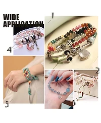 Gnuadz 300pcs 6 Style Tibetan Metal Alloy Spacer Beads Tube Flower Flat Rondelle Bracelet Necklace Earring Jewelry Making