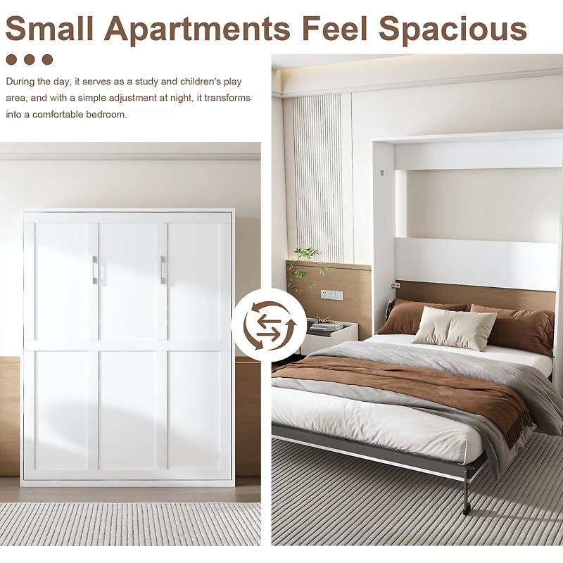 Streamdale Furniture Murphy Bed, Foldable Wall Bed