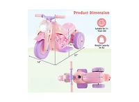 Slickblue Kids Electric Ride On Motorcycle with Bubble Maker Music