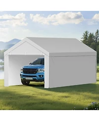 Sugift 12 x 20 ft Uv-Resistant Waterproof Carport Replacement Canopy Frame Not Included