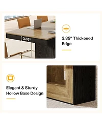 Tribesigns Modern Large Rectangular Executive Desk, 63'' Computer Desk and Writing Table
