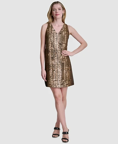 Dkny Women's Sleeveless Printed Dress