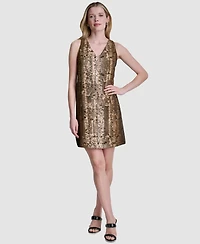 Dkny Women's Sleeveless Printed Dress