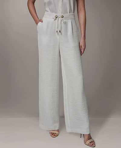 Donna Karan New York Women's Ripple Wide Leg Pants