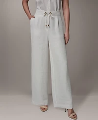 Donna Karan New York Women's Ripple Wide Leg Pants