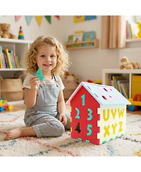 Slickblue Puzzle Floor Mats with Interlocking Alphabet and Number for Kids
