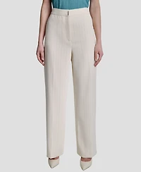 Dkny Women's Straight-Fit Pinstripe Trouser Pants