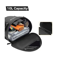 Aoligeijs Motorcycle Tail Bag Waterproof Rear Seat Storage with Shoulder Strap, 10L Motorbike Saddle for Travel Commuting Riding