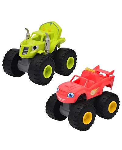 Legend Toys Blaze and Zeg 1:24 Scale Lights and Sounds Free Wheels 2-Pack