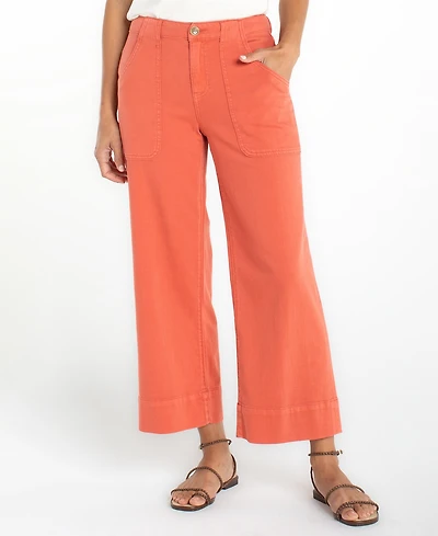 Liverpool Los Angeles Women's Mid-Rise Wide-Leg Jeans