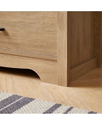 Streamdale Furniture Farmhouse 7-Drawer Dresser, Oak Storage Organizer