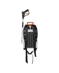 Sugift Battery Powered Backpack Sprayer, 4 Gallon Electric Sprayer with 2 Wands and Nozzles