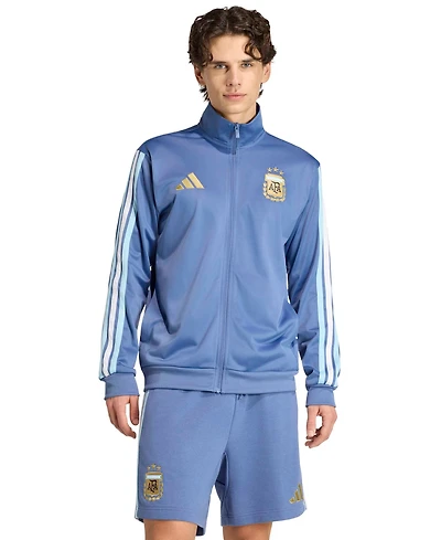 adidas Men's Regular-Fit Argentina Soccer Tricot Track Jacket
