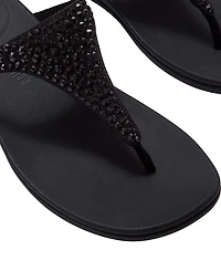 FitFlop Women's Solay Mixed-Crystal Wedge Sandals