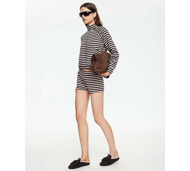 Lioness Women's Striped Funnel Neck Jacket