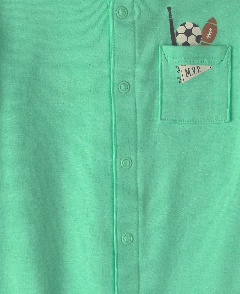 Carter's Baby Boys' Cotton Short-Sleeve Romper