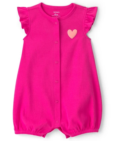 Carter's Baby Girls' Cotton Snap Up Rompers