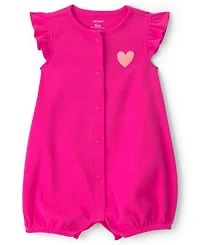 Carter's Baby Girls' Cotton Snap Up Rompers