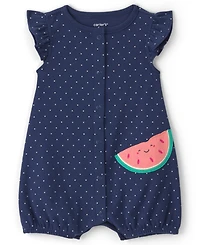 Carter's Baby Girls' Cotton Snap Up Rompers