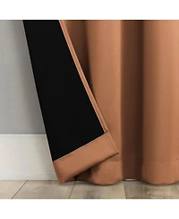 Sun Zero Sheridan Magnetic Closure Blackout Grommet Curtain Panel Pair