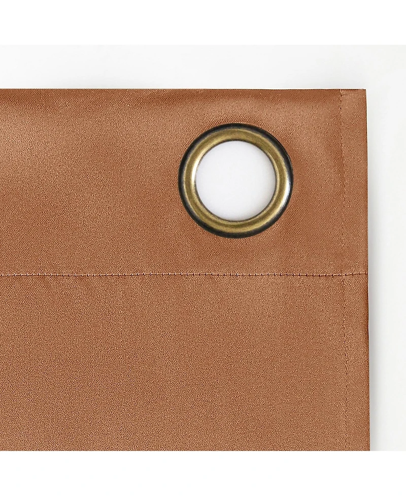 Sun Zero Sheridan Magnetic Closure Blackout Grommet Curtain Panel Pair