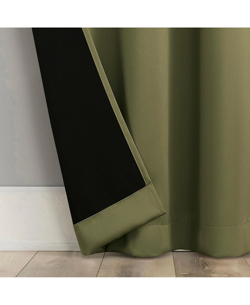 Sun Zero Sheridan Magnetic Closure Blackout Grommet Curtain Panel Pair