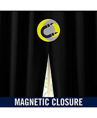 Sun Zero Sheridan Magnetic Closure Blackout Grommet Curtain Panel Pair