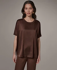 Donna Karan Weekend Women's Crewneck Boxy Blouse