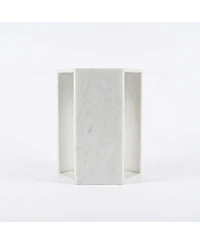 Streamdale Furniture Premium Honed Marble Hexagon Accent Table