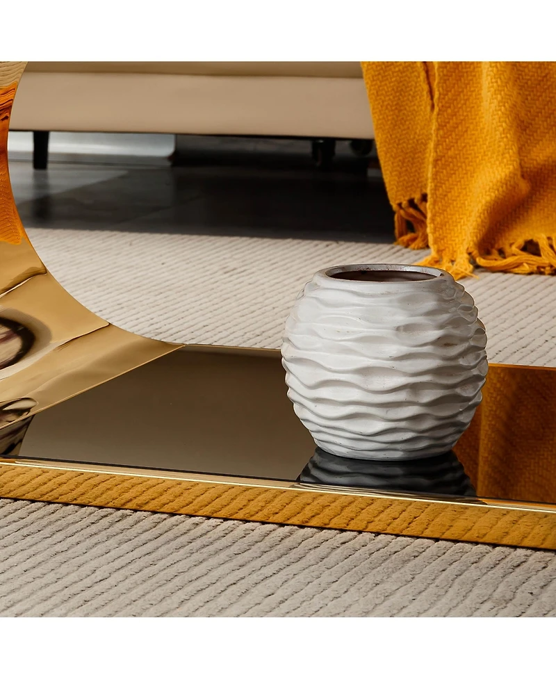 Streamdale Furniture Glass Coffee Table - Modern 2-Tier Design