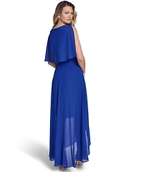 Jessica Howard Women's Boat Neck High Low Maxi Dress