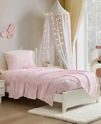 Laura Ashley Toile Unicorn Microfiber -Pc. Sheet Set