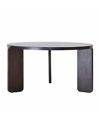 Streamdale Furniture Nesting Round Wood Coffee Table Set (2-Piece)