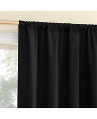 Sun Zero Karina Textured Blackout Rod Pocket Curtain Panel