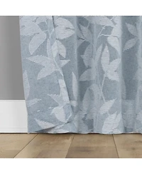 No. 918 Nadia Textured Botanical Semi-Sheer Grommet Curtain Panel