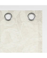 No. 918 Nadia Textured Botanical Semi-Sheer Grommet Curtain Panel