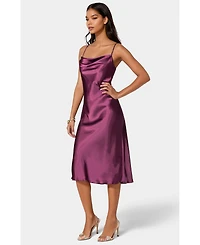 Bebe Women's Satin Midi Slip Dress