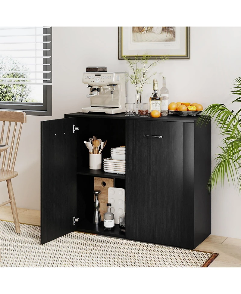 Sugift 38" Buffet Modern Sideboard Cabinet with Storage