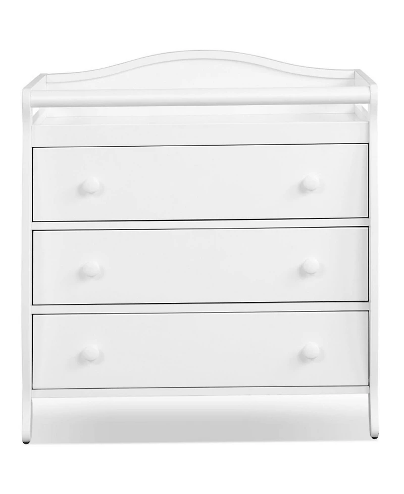 Gouun Baby Changing Table with 3 Storage Drawers and Safety Belt