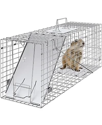 Sugift Live Animal Cage Trap, Humane Iron Trap for Cats and Rabbits