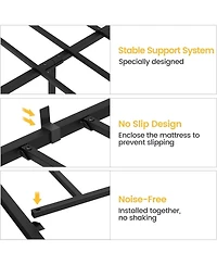 gaomon 6 Inch Size Bed Frames Heavy Duty Metal Platform Bed with Under Bed Storage, Sturdy Steel Slat Support