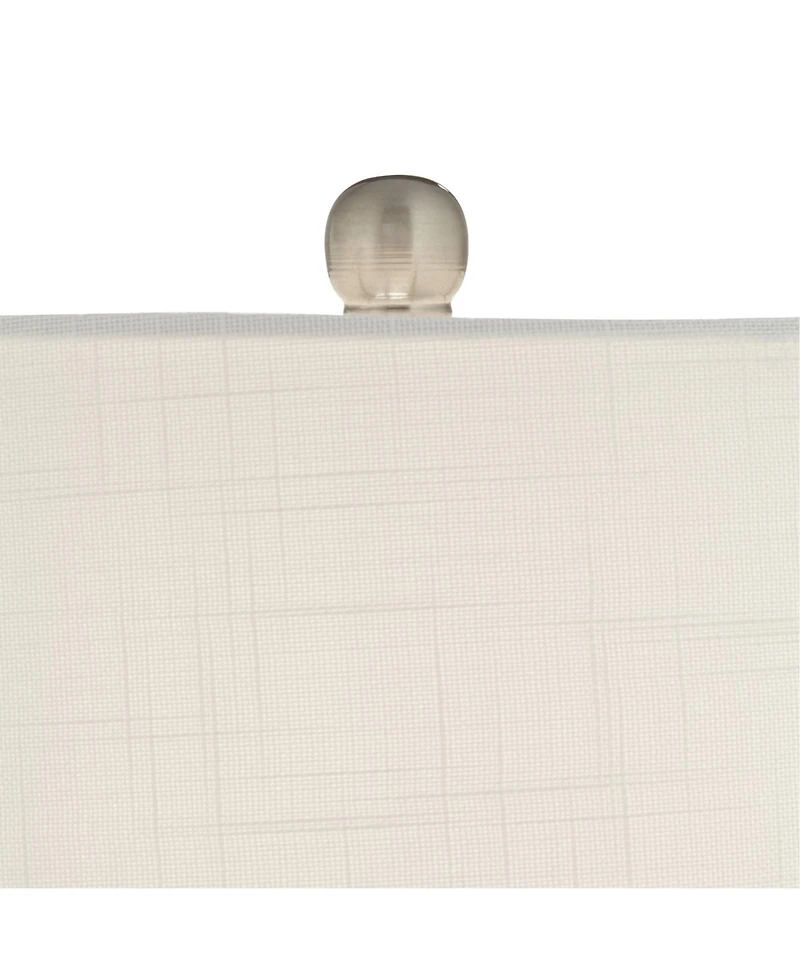 360 Lighting Coastal Accent Table Lamp with Table Top Dimmer Fillable 20.5" High Clear Glass Canister Drum for Living Room Bedroom