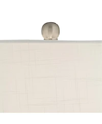 360 Lighting Coastal Accent Table Lamp with Table Top Dimmer Fillable 20.5" High Clear Glass Canister Drum for Living Room Bedroom