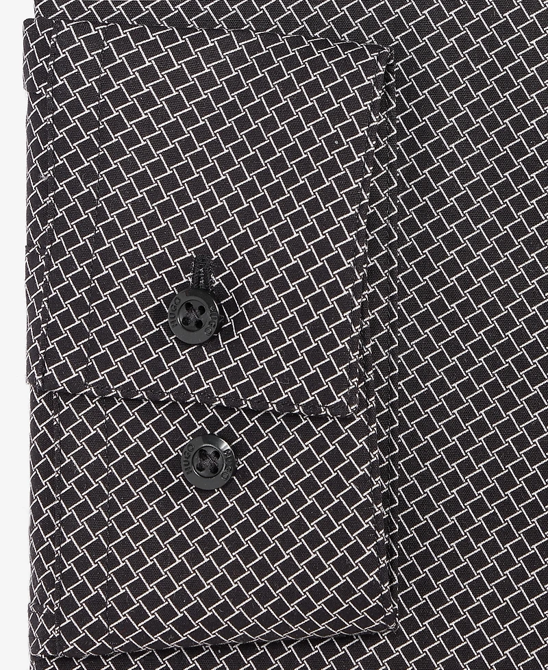 Hugo by Boss Men's Modern-Fit Patterned Dress Shirt