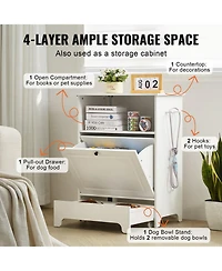 Inolait Elevated Pet Feeding Station with Storage for Small Dogs