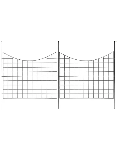 Inolait Metal Animal Barrier Fence for Outdoor Patio and Dog Containment