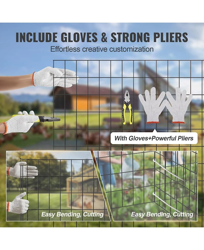 Sugift Galvanized Wire Mesh Roll Hardware Cloth for Chicken Coop Barrier